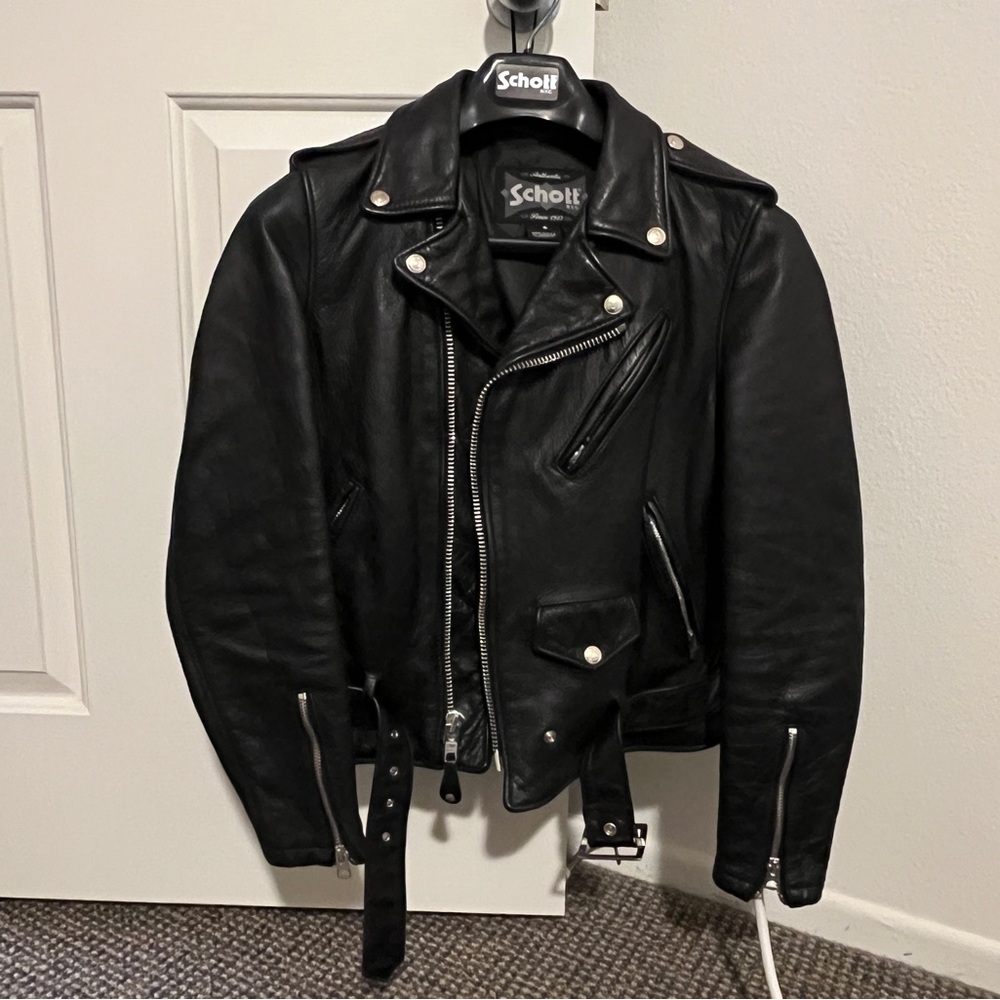 Schott Women’s Vintaged Cowhide Motorcycle Jacket